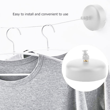 2.8m Length Stainless Steel Wall-Mounted Retractable Invisible Clothesline AU