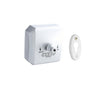 Wall Clothesline with Retractable Nylon Cord — White / Square