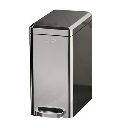 Kitchen Trash Can 9L Household Pedal Bin with Lid Large Capacity Waste Bucket