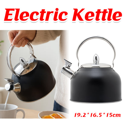 Stainless Steel Whistling Kettle with Foldable Handle for Home Kitchen