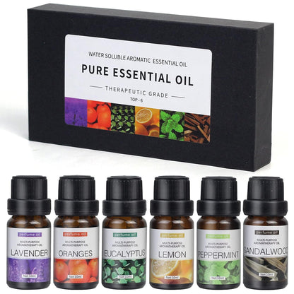 Essential Oil Set 6 Bottles Natural Aromatherapy Oils for Relax and Massage AU