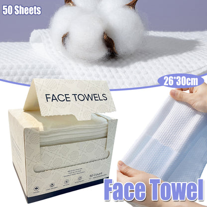 Disposable Cotton Face Towels for Wet or Dry Use – Product View 2