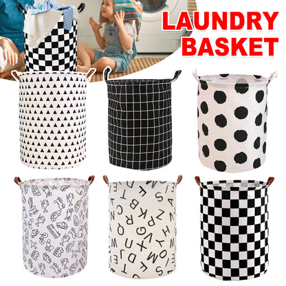 Foldable Waterproof Laundry Basket with Reinforced Handles