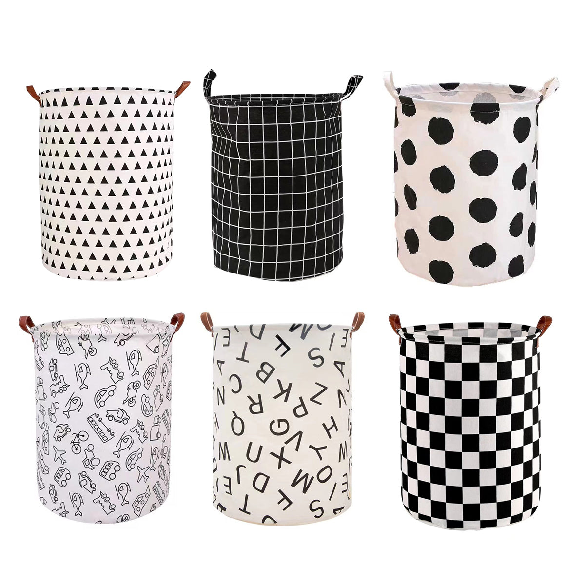 Foldable Waterproof Laundry Basket with Reinforced Handles