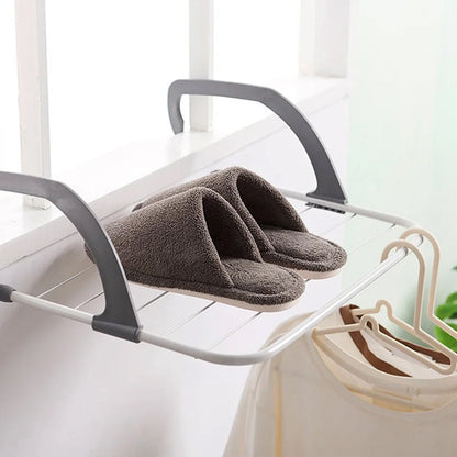 2 Pcs Foldable Drying Rack with Adjustable Hooks – Product View 14