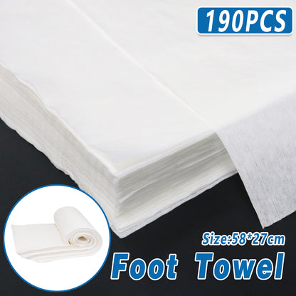 190 Pieces Disposable Foot Towels for Spa Massage Hotel