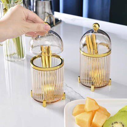 Gold Fruit Fork Set for Hotel Dining Service