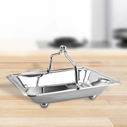 Stainless Steel Serving Basket with Handles for Hotel