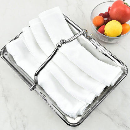 Stainless Steel Serving Basket with Handles for Hotel
