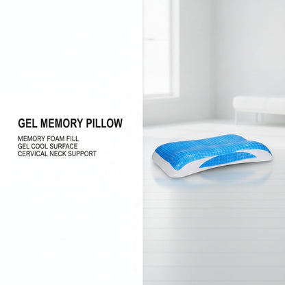 Gel Memory Foam Pillow with Slow Rebound Core – Product View 2