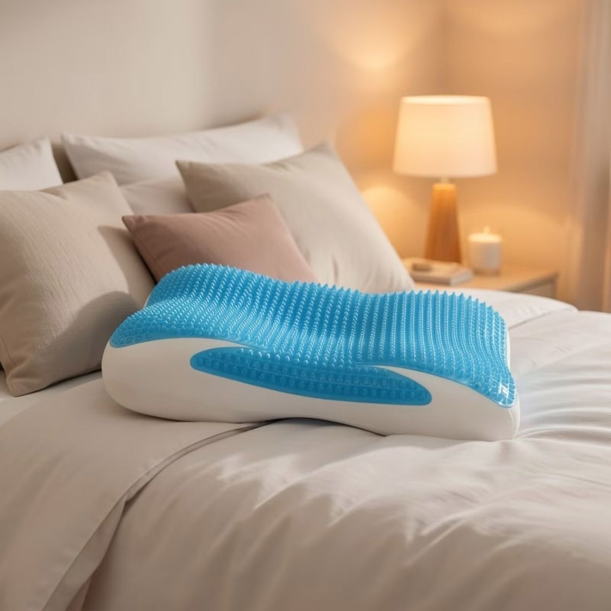 Gel Memory Foam Pillow with Slow Rebound Core – Product View 4