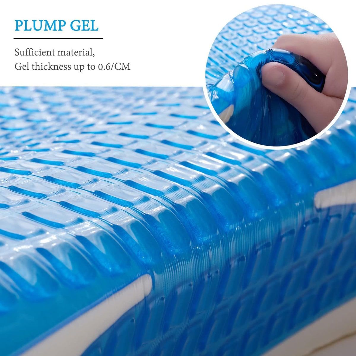 Gel Memory Foam Pillow with Slow Rebound Core – Product View 8