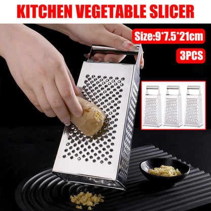 3pcs Stainless Steel Vegetable Slicer Grater Kitchen Multi-Function Grater Tool