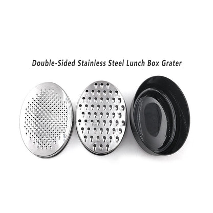 Stainless Steel Kitchen Cheese Grater with Container Storing Fruits Cheese Box
