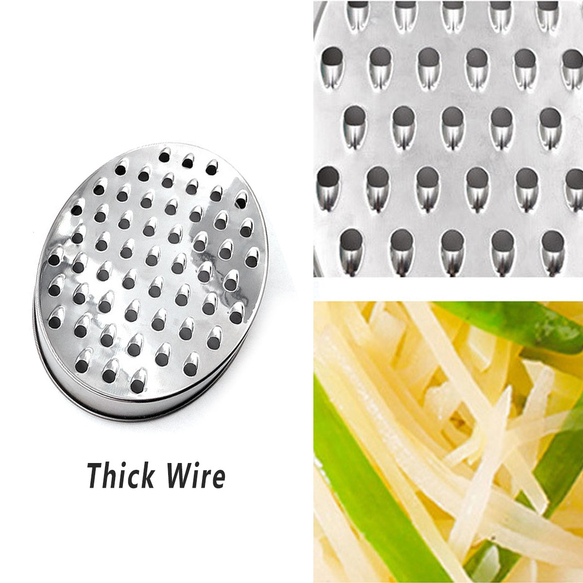 Stainless Steel Kitchen Cheese Grater with Container Storing Fruits Cheese Box