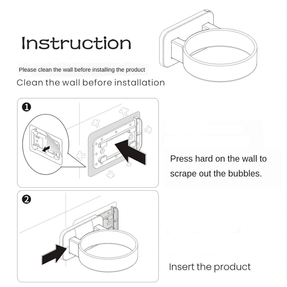 Hair Dryer Holder Rack Sturdy Wall Mount Toilet Bathroom Steel Stand Storage AU