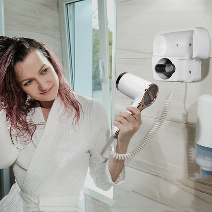 Hair Dryer Wall Mounted Electric Household Hair Dryer Blow Dryer with Holder
