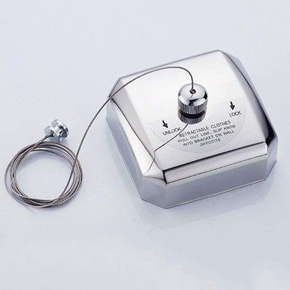 2.8m Retractable Indoor Clothesline Stainless Steel Wire Mount