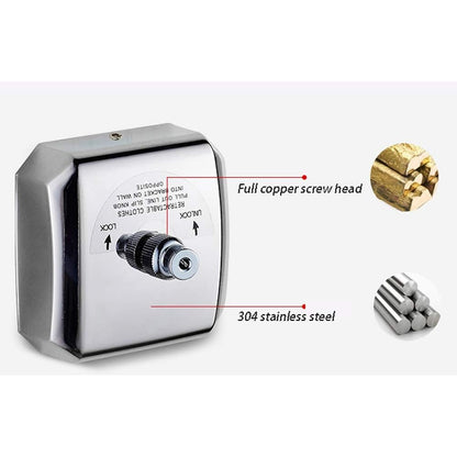2.8m Retractable Indoor Clothesline Stainless Steel Wire Mount