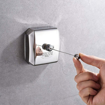 2.8m Retractable Indoor Clothesline Stainless Steel Wire Mount