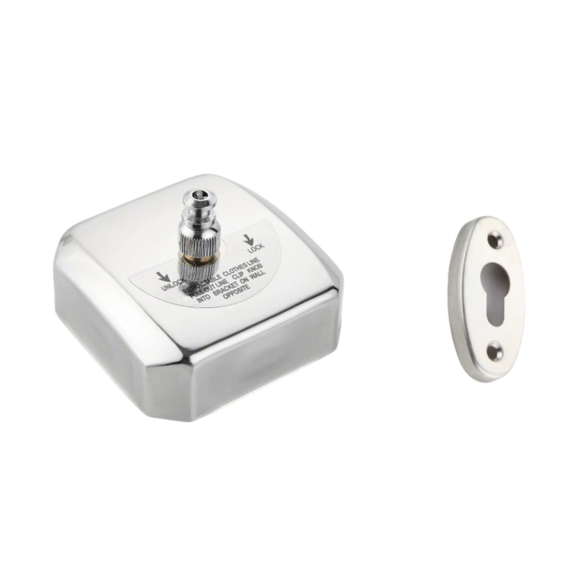 2.8m Retractable Indoor Clothesline Stainless Steel Wire Mount
