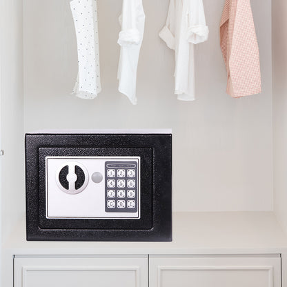 Compact Digital Password Lock Safe Box Sturdy Metal