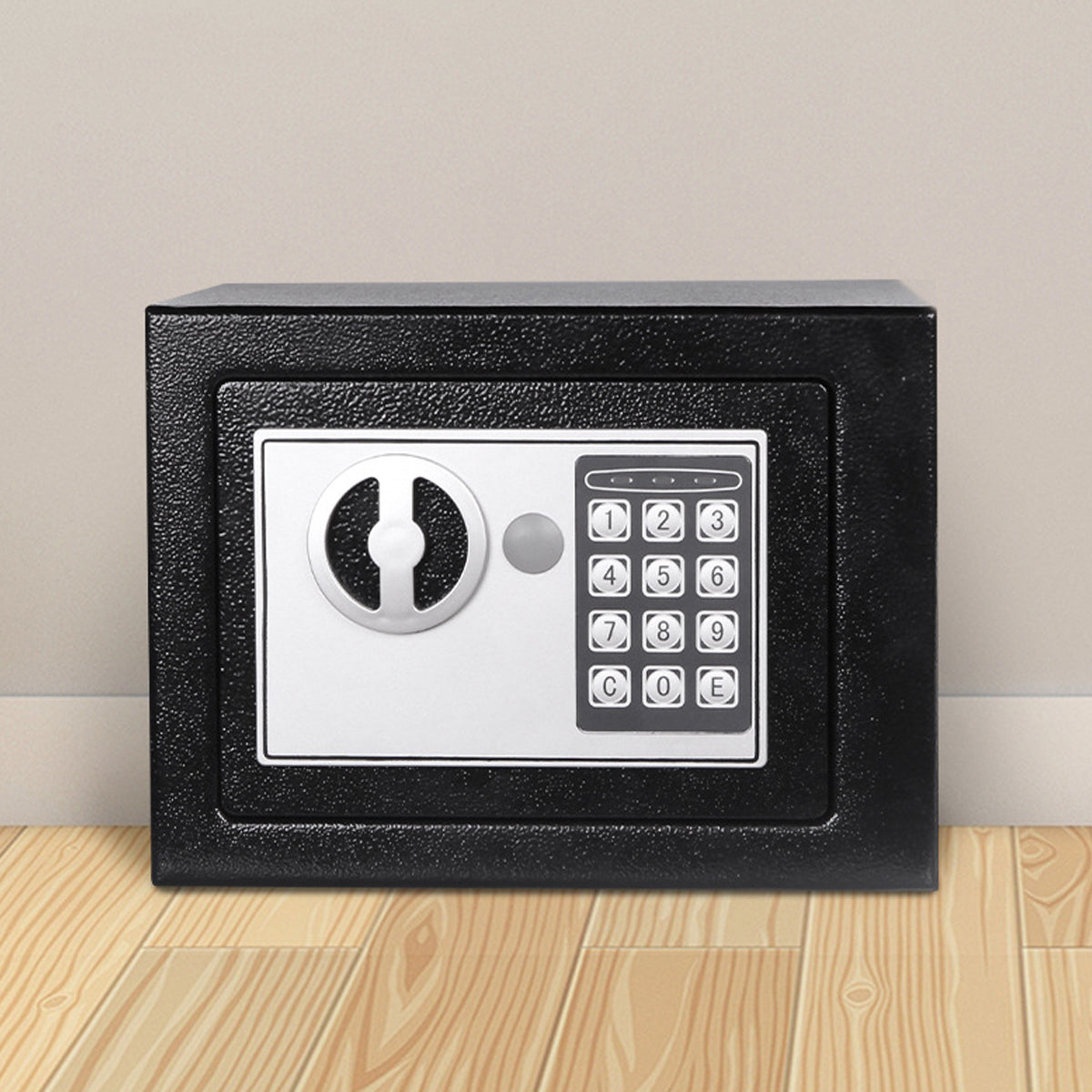 Compact Digital Password Lock Safe Box Sturdy Metal