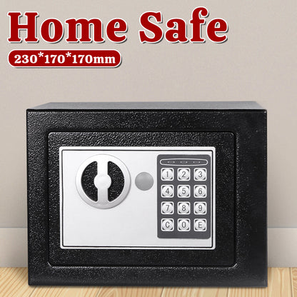 Compact Digital Password Lock Safe Box Sturdy Metal