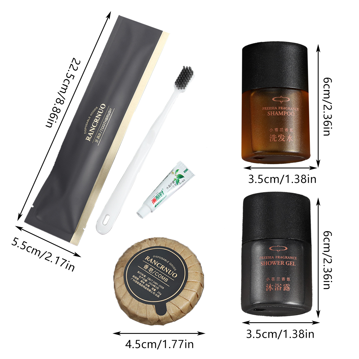 Hotel Guest Toiletries in 4 Amenity Options – Product View 3