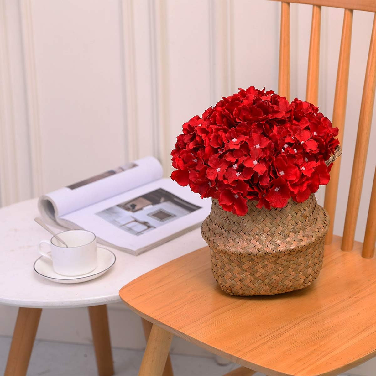 Artificial Hydrangea Bouquet 3pcs Silk Flowers Home Wedding Decor