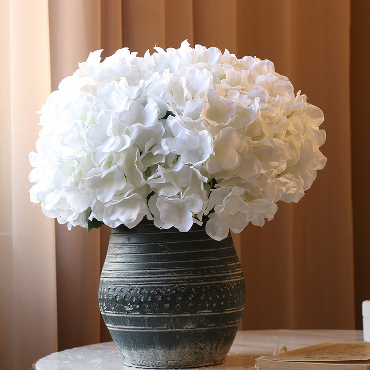 Artificial Hydrangea Bouquet 3pcs Silk Flowers Home Wedding Decor