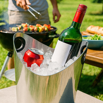 Stainless Steel Ice Bucket for Wine and Champagne Service