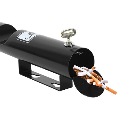 Vertical Ash Column Smoke Extinguishing Trash Can Outdoor Garbage Bin Fire Safe