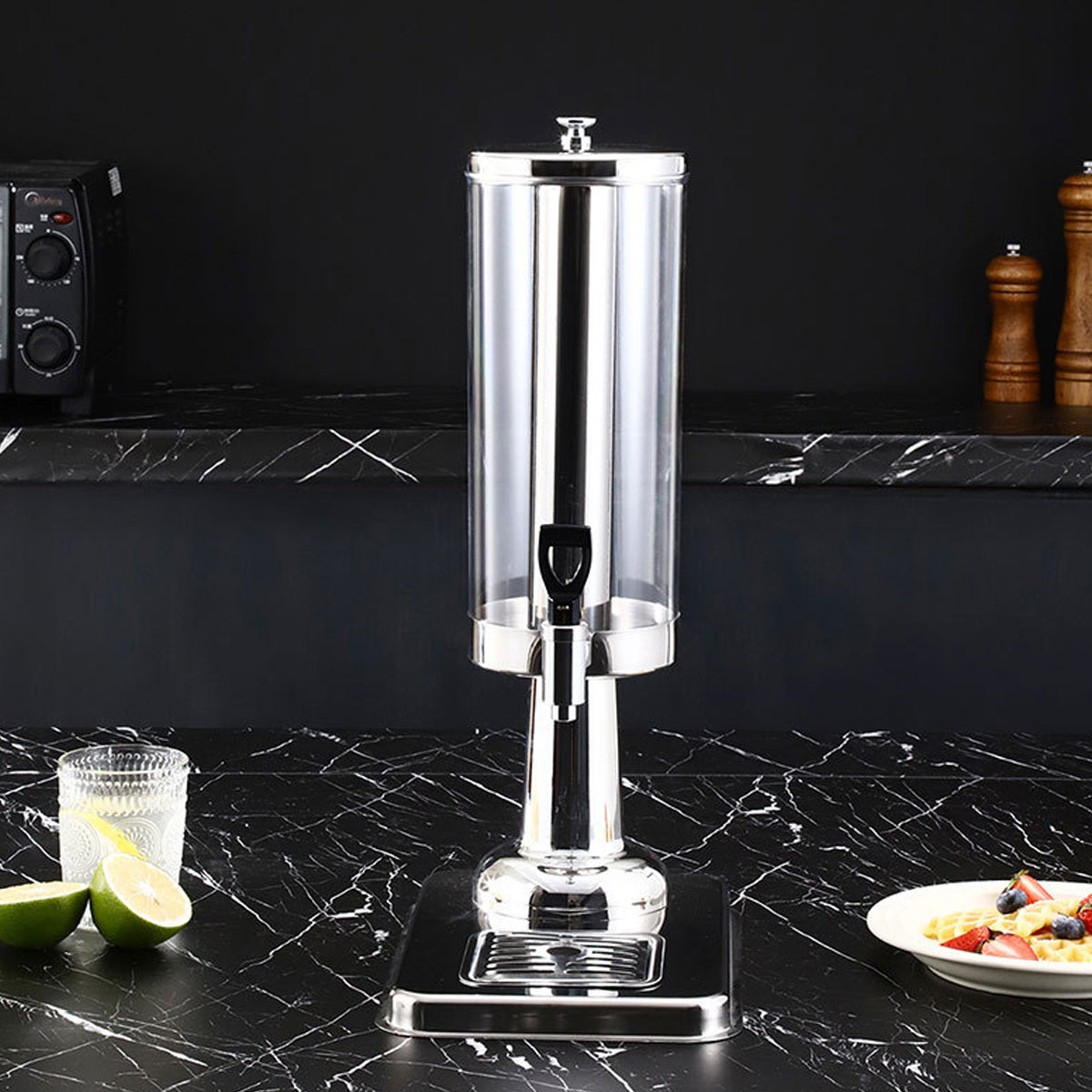 3L Multi Head Juice Dispenser Stainless Steel Cold Hot Beverage Server Machine