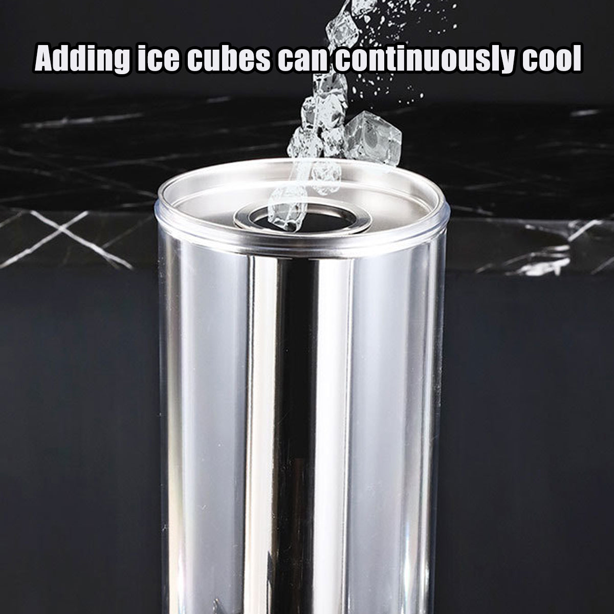 3L Multi Head Juice Dispenser Stainless Steel Cold Hot Beverage Server Machine