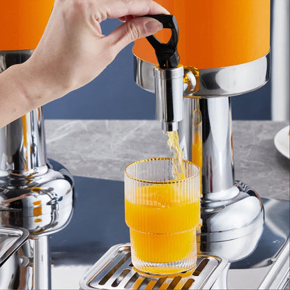 3L Multi Head Juice Dispenser Stainless Steel Cold Hot Beverage Server Machine