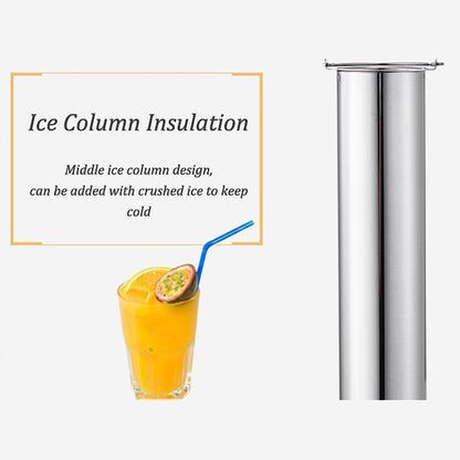 3L Multi Head Juice Dispenser Stainless Steel Cold Hot Beverage Server Machine