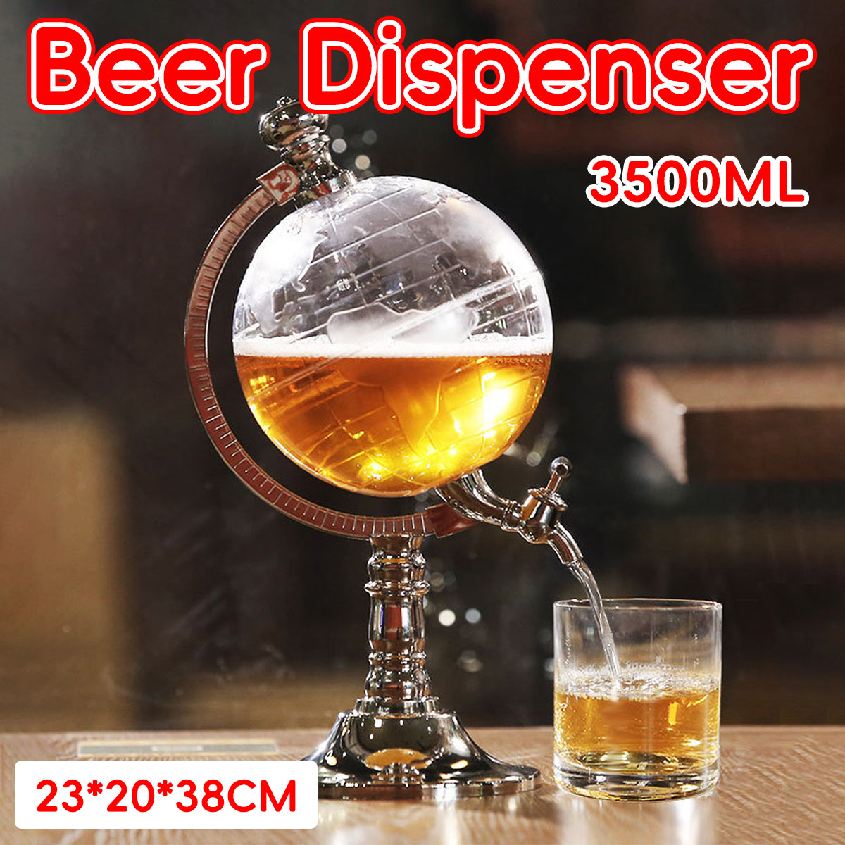 Large Capacity Plastic Beer Dispenser 3.5L Food Grade Leakproof Easy Pour
