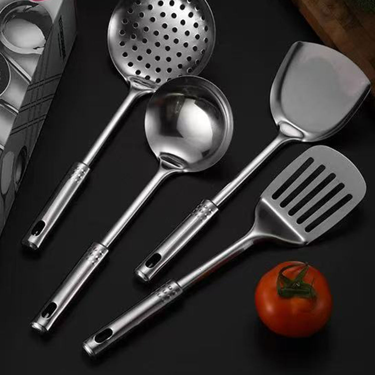 Stainless Steel Thickened 7PC Kitchen Utensils Set Heat Resistant Cooking Tools