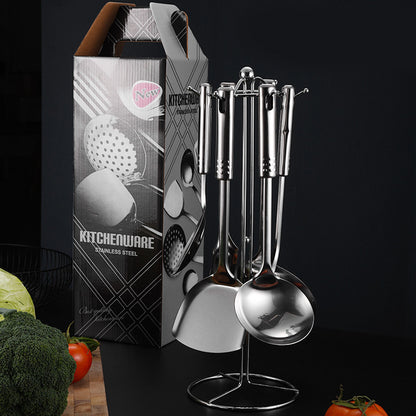 Stainless Steel Thickened 7PC Kitchen Utensils Set Heat Resistant Cooking Tools
