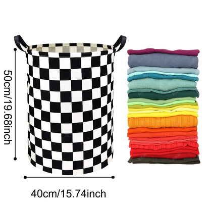 Foldable Waterproof Laundry Basket with Reinforced Handles