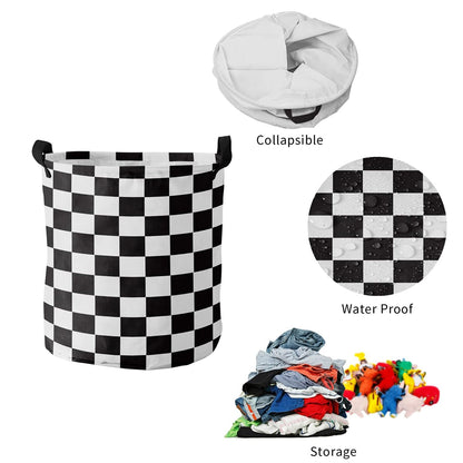 Foldable Waterproof Laundry Basket with Reinforced Handles