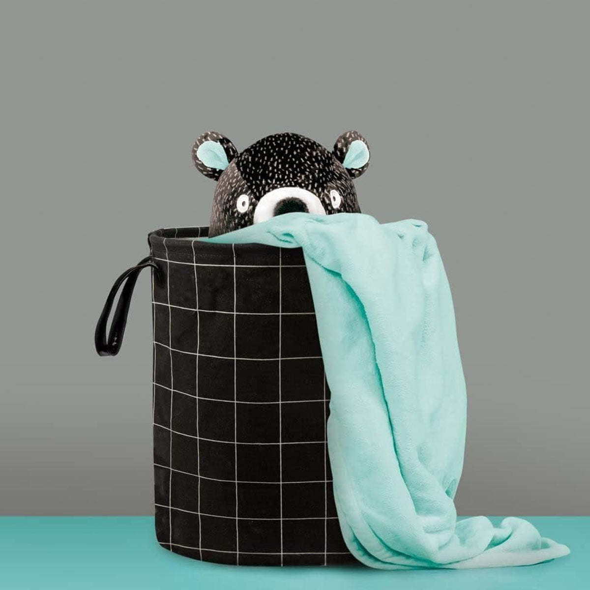 Foldable Waterproof Laundry Basket with Reinforced Handles