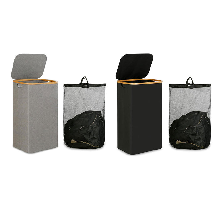 Laundry Basket with Removable Mesh Inner Bag