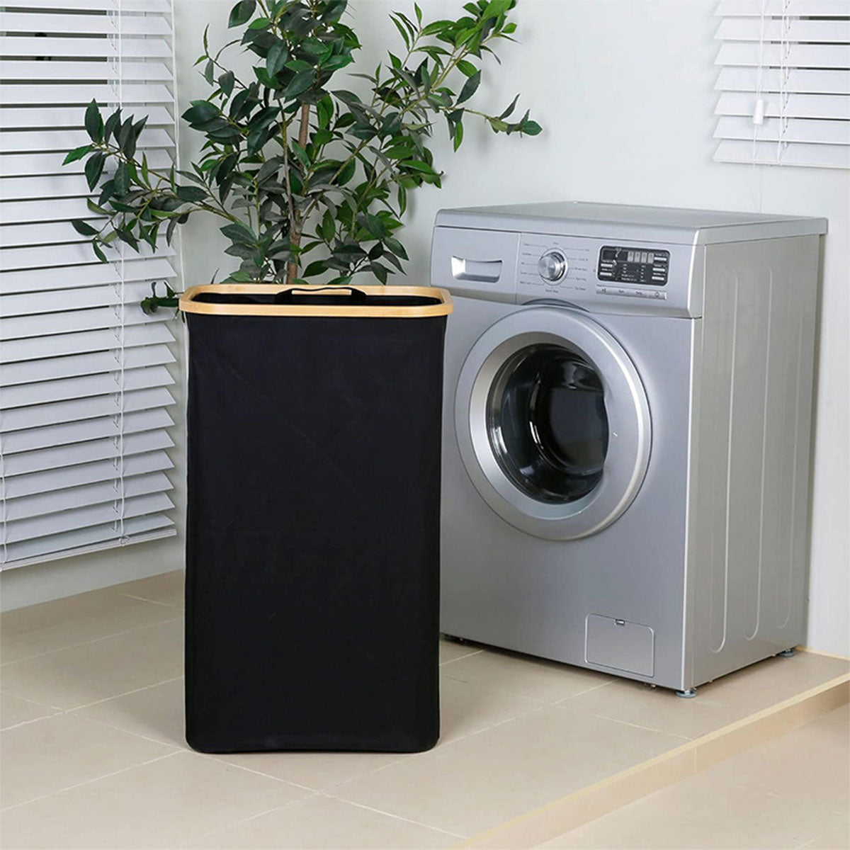 Laundry Basket Large with Lid and Removable Washable Inner Bag