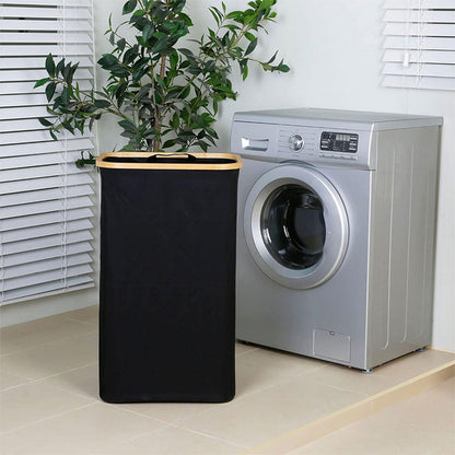 Laundry Basket Large with Lid and Removable Washable Inner Bag