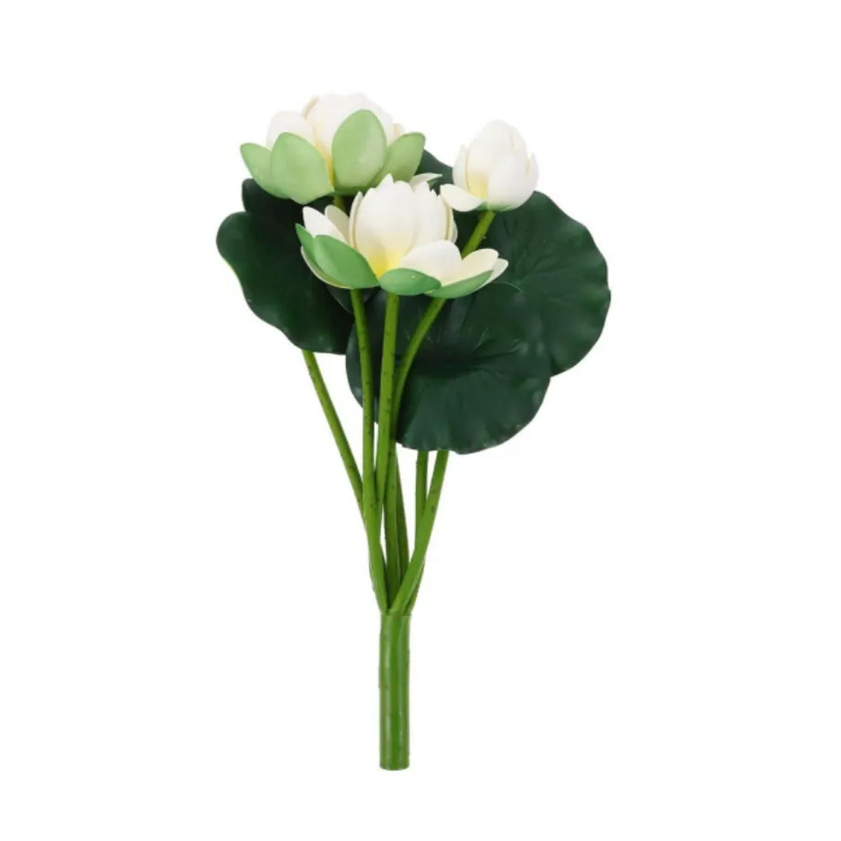 2PCS Simulation Lotus Flower  Water Lily Decoration EVA Small Artificial Plant