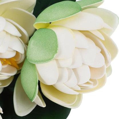 2PCS Simulation Lotus Flower  Water Lily Decoration EVA Small Artificial Plant