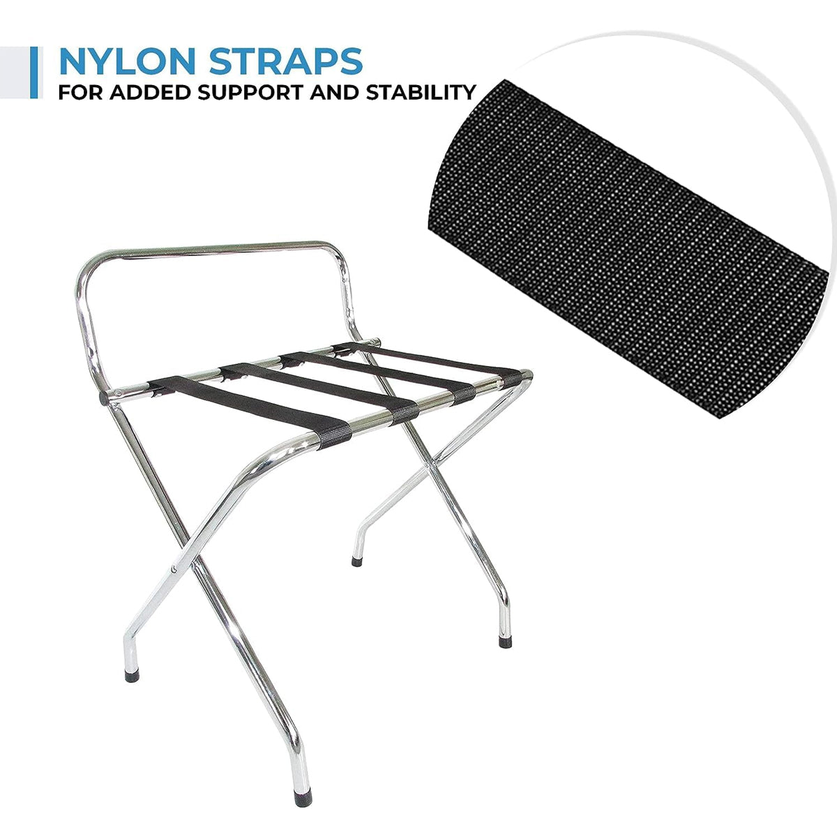 Stainless Steel Foldable Luggage Rack for Guest Rooms