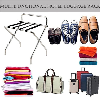 Stainless Steel Foldable Luggage Rack for Guest Rooms